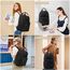 LOVEVOOK Rucksack Damen Groß, 18 Zoll Laptop Schulrucksack Teenager Mädchen mit Laptopfach, Elegant Reiserucksack Tagesrucksäcke Handgepäck Rucksack für Uni Büro Reise Arbeit, Schwarz