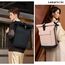Lekeinchi Rolltop Rucksack Damen & Herren, Elegant Laptop Rucksack Wasserdicht mit 17 Zoll Laptopfach, Großer Reiserucksack Tagesrucksack Schulrucksack für Reisen, Uni Schule, Arbeit - Schwarz