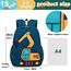 LOIDOU Kinderrucksack Jungen Kinder Rucksack Tagesrucksack Vorschulrucksack Kindergartentasche Schulrucksack für Schule Kita 38cm 3-8Y