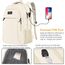 MATEIN Laptop Rucksack Damen 15,6 Zoll Notebook Arbeitsrucksack Elegant mit USB Ladeanschluss und Laptopfach Schulrucksack Herren Reisen Business, Beige