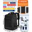 KLOSTAIN für Easyjet Handgepäck 45x36x20 Handgepäck Rucksack Reiserucksack Flugzeug Tasche Laptop Rucksack 14 Zoll für Herren Damen Schulrucksack Teenager Jungen,Schwarz