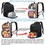 HILUSEN Groß Rucksack Herren 50L,Arbeit Rucksack Laptop Rucksack Herren 17.3 Zoll Schulrucksack mit USB Ladeanschluss Business Reisen Notebook Tasche Rucksäcke Männer Frauen Jungen Teenager Schwarz
