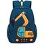 LOIDOU Kinderrucksack Jungen Kinder Rucksack Tagesrucksack Vorschulrucksack Kindergartentasche Schulrucksack für Schule Kita 38cm 3-8Y