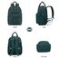 LOVEVOOK Rucksack Damen Groß, 17 Zoll Laptop Schulrucksack Teenager mit Laptopfach, Elegant Schultasche Tagesrucksäcke Handgepäck Rucksack für Uni Reise Arbeit, Dunkelgrün