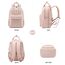 LOVEVOOK Damen Rucksack, 15,6 Zoll Laptop Schulrucksack Teenager Mädchen mit Laptopfach, Wasserdicht Cityrucksack Reiserucksack Modern, Elegant Lehrertasche Backpack Women für Freizeit Reise, Rosa