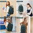 LOVEVOOK Rucksack Damen Groß, 17 Zoll Laptop Schulrucksack Teenager mit Laptopfach, Elegant Schultasche Tagesrucksäcke Handgepäck Rucksack für Uni Reise Arbeit, Dunkelgrün