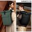 Lekeinchi Rolltop Rucksack Damen & Herren, Elegant Laptop Rucksack Wasserdicht mit 17 Zoll Laptopfach, Großer Reiserucksack Tagesrucksack Schulrucksack für Reisen, Uni Schule, Arbeit - Grün