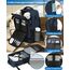 KLOSTAIN Handgepäck Rucksack 40x20x25 für Ryanair und Eurowings - Klein Reiserucksack Tasche für Flugzeug - Schulrucksack für Damen, Herren, Teenager, Tiefblau