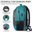 BIKROD Rucksack Herren und Damen, Schulrucksack Jungen Mädchen Teenager, Wasserdicht Rucksack | 17.3 Zoll Laptoptasche mit USB Ladeanschluss | Arbeit Reisen Wandern Backpack mit Anti Diebstahl Tasche