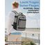 KLOSTAIN für Easyjet Handgepäck 45x36x20 Handgepäck Rucksack Reiserucksack Flugzeug Tasche Laptop Rucksack 14 Zoll für Herren Damen Schulrucksack Teenager Jungen,Hellgrau-Melange