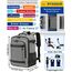 KLOSTAIN Handgepäck Rucksack 40x20x25 für Ryanair und Eurowings Travel Backpack Bag Klein Reiserucksack Tasche für Flugzeug - Schulrucksack für Damen, Herren, Teenager, Hellgrau-Melange
