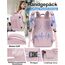 KLOSTAIN Handgepäck Rucksack 40x20x25 für Ryanair Klein Flugzeug Reiserucksack Tasche Rucksack Handgepäck Eurowings für Damen Herren Schulrucksack Teenager,Hellrosa