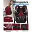 KLOSTAIN Handgepäck Rucksack 40x20x25 für Ryanair Klein Flugzeug Reiserucksack Tasche Rucksack Handgepäck Eurowings für Damen Herren Schulrucksack Teenager,Rot