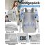 KLOSTAIN für Easyjet Handgepäck 45x36x20 Handgepäck Rucksack Reiserucksack Flugzeug Tasche Laptop Rucksack 14 Zoll für Herren Damen Schulrucksack Teenager Jungen,Hellgrau