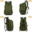 VINBAGGE Rucksack Molle Taktische Motorrad Wanderrucksack Outdoor Wasserdicht Trekkingrucksack 25L Campus Jagdrucksack Schulrucksack Jungen Daypack für Herren Damen Grün