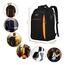 MATEIN Schulrucksack Teenager, Laptop Rucksack 17,3 Zoll Schulrucksack Jungen, Laptoptasche mit USB Ladeanschluss für Arbeit, Reisen, Wanderrucksack, Schulanfang, Essential Bag Damen, Schwarzorange