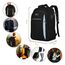 MATEIN Business Rucksack Herren, 17,3 Zoll Schulrucksack und Laptoptasche mit USB Ladeanschluss, Wasserdichter Travel Backpack für Schule, Arbeit, Radfahren, Schulanfang, Uni und Reisen, Blauschwarz