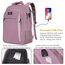 MATEIN Business Laptop Rucksack 15,6 Zoll Reise Laptoptasche mit USB Ladeanschluss Wasserabweisend Daypack Arbeit College Computer Herren Damen, Lila
