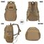 VINBAGGE Rucksack Taktischer Motorrad Wanderrucksack Outdoor Wasserdicht Trekkingrucksack 25L Campus Wandern Arbeit Schulrucksack Jungen Daypack für Herren Damen Braun（500D-Aufrüstung）