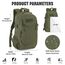 VINBAGGE Rucksack Taktischer Motorrad Wanderrucksack Outdoor Wasserdicht Trekkingrucksack 25L Campus Wandern Arbeit Schulrucksack Jungen Daypack für Herren Damen Grün（500D-Aufrüstung）