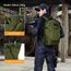 VINBAGGE Rucksack Molle Taktische Motorrad Wanderrucksack Outdoor Wasserdicht Trekkingrucksack 25L Campus Jagdrucksack Schulrucksack Jungen Daypack für Herren Damen Grün