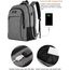 MATEIN Daypacks, Laptop Rucksäcke 17,3 Zoll Anti Diebstahl Tasche Herren Arbeit Rucksack College mit USB Ladeanschluss für Männer, Frauen, Arbeit, Reisen, Business, Grau