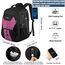 LIWAG Extra Groß Rucksack Damen 50L Wasserdicht 17 Zoll Laptoptasche Arbeit Laptop Rucksack mit USB Ladeanschluss Anti Diebstahl Business Reisen Schulrucksack für Frauen Mädchen Teenager Violett