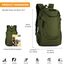 VINBAGGE Rucksack Molle Taktische Motorrad Wanderrucksack Outdoor Wasserdicht Trekkingrucksack 25L Campus Jagdrucksack Schulrucksack Jungen Daypack für Herren Damen Grün