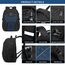 Extra Großer Rucksack Herren 55L Wasserdicht 18.4 Zoll Laptoptasche Arbeit Laptop mit USB Ladeanschluss Anti Diebstahl Business Reisen Schulrucksack für Männer Frauen Jungen Teenager Blau