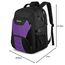 Extra Großer Rucksack Damen 55L Wasserdicht 18.4 Zoll Laptoptasche Arbeit Laptop Rucksack mit USB Ladeanschluss Anti Diebstahl Business Reisen Schulrucksack für Männer Frauen Jungen Teenager Violett