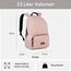 LARKSON Schulrucksack Mädchen & Jungen Teenager Rosa - No 3 - Rucksack Damen & Herren für Schule - 16" Laptopfach - Aus Recyceltem PET - Wasserabweisend