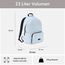 LARKSON Schulrucksack Mädchen & Jungen Teenager Hellblau - No 3 - Rucksack Damen & Herren für Schule - 16" Laptopfach - Aus Recyceltem PET - Wasserabweisend