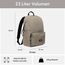 LARKSON Schulrucksack Mädchen & Jungen Teenager Grau - No 3 - Rucksack Damen & Herren für Schule - 16" Laptopfach - Aus Recyceltem PET - Wasserabweisend