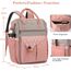 Rucksack Damen für Schule Laptop Rucksack 17,3 Zoll Schulrucksack Mädchen Teenager Daypack wasserdichte mit USB-Ladeanschluss Tablet für Universität, Reisen, Frauen Rosa