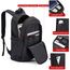 Laptop Rucksack Herren,17 Zoll Laptop Anti Diebstahl Rucksack Tasche Schulrucksack Business Notebook Rucksack Wasserdicht mit USB,Geschenk für Männer,Arbeit Reisen Schüler Jungen Teenager Schwarz
