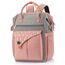 Rucksack Damen für Schule Laptop Rucksack 17,3 Zoll Schulrucksack Mädchen Teenager Daypack wasserdichte mit USB-Ladeanschluss Tablet für Universität, Reisen, Frauen Rosa
