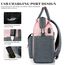 Rucksack Damen für Schule Laptop Rucksack 15,6 Zoll Schulrucksack Mädchen Teenager Daypack Wasserdichte mit USB-Ladeanschluss Tablet für Universität, Reisen, Frauen Rosa