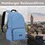 LARKSON Schulrucksack Mädchen & Jungen Teenager Hellblau - No 3 - Rucksack Damen & Herren für Schule - 16" Laptopfach - Aus Recyceltem PET - Wasserabweisend