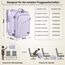 MATEIN 40x30x20 Handgepäck Damen, Handgepäck Rucksack Reisetasche Medium Business Arbeit Frauen Expandable Wasserabweisend Lightweight Cabin Bag, Helllila