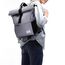 MoFut Rucksack Damen Groß Groß Schulrucksack viele Fächer mit 15,6" Laptopfach, Unisex Rolltop Rucksack Wasserdicht, Lässiger Backpack Schule Freizeit Uni Arbeit Wandern.