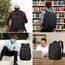 Liokesa Rucksack Herren, 15,6 Zoll Rucksack Herren Laptop, Schulrucksack Jungen Teenager mit USB Ladeanschluss für die Business Arbeit Rucksack, für Uni Reisen, Arbeit, Schule, Schwarz