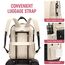 LOVEVOOK 15,6 Zoll Laptop Rucksack Schulrucksack Mädchen Teenager Rucksack Damen mit Laptopfach, Wasserdichter Schultasche Daypack für Schule Uni Reisen Arbeit, Schwarz Beige