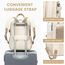 LOVEVOOK Rucksack Damen Klein, 14 Zoll Laptop Rucksack mit Laptopfach, Kleiner Wasserdicht Daypack Elegant Mini für Schule Uni Reise Arbeit, Khaki Beige