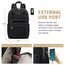 LOVEVOOK Rucksack Damen Klein, 14 Zoll Laptop Rucksack mit Laptopfach, Kleiner Wasserdicht Daypack Elegant Mini für Schule Uni Reise Arbeit, Schwarz