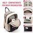 LOVEVOOK 15,6 Zoll Laptop Rucksack Schulrucksack Mädchen Teenager Rucksack Damen mit Laptopfach, Wasserdichter Schultasche Daypack für Schule Uni Reisen Arbeit, Schwarz Beige
