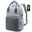 LOVEVOOK Schultasche Mädchen Schulrucksack Teenager Wasserdichter Tasche Damen Klein mit Laptopfach 15,6 Zoll Anti Diebstahl Rucksack für Schule Uni Reise Arbeit, Grau Blau