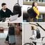 LOVEVOOK Rucksack Damen, 15,6 Zoll Laptop Rucksack Schulrucksack Mädchen Teenager mit Laptopfach, Wasserdichter Schultasche Daypack Elegant für Schule Uni Reise Arbeit, Schwarz