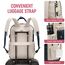 LOVEVOOK Laptop Rucksack Damen, 15,6 Zoll Schulrucksack Mädchen mit Laptopfach, Wasserdichter Schultasche Daypack Elegant für Schule Uni Reisen Arbeit, Dunkelblau Hellbraun