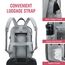 LOVEVOOK Schultasche Mädchen Schulrucksack Teenager Wasserdichter Tasche Damen Klein mit Laptopfach 15,6 Zoll Anti Diebstahl Rucksack für Schule Uni Reise Arbeit, Grau Blau