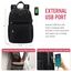 LOVEVOOK Rucksack Damen, 15,6 Zoll Laptop Rucksack Schulrucksack Mädchen Teenager mit Laptopfach, Wasserdichter Schultasche Daypack Elegant für Schule Uni Reise Arbeit, Schwarz